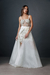 Vestido Mía base corto corpiño taza y sobrefalda organza- Consultar precio - comprar online