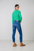 Sweter trenzado verde esmeralda - Claudia Arias
