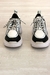 Snakers negro- plata crudo