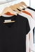 Remeras básicas V de modal negras