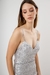 vestido Delfina plata pailletes. en internet