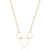 Colar Choker Coração Cartier, Folheada A Ouro 18k