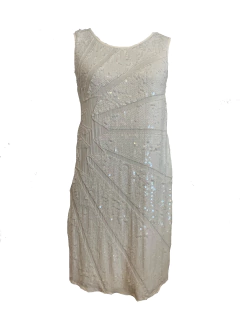 Vestido Paetês Branco