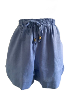 Shorts Linho Azul
