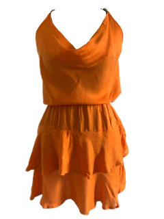 Vestido Laranja Corrente