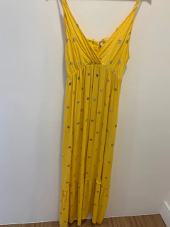 Vestido Bordado Amarelo
