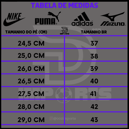 Tabela de Medidas