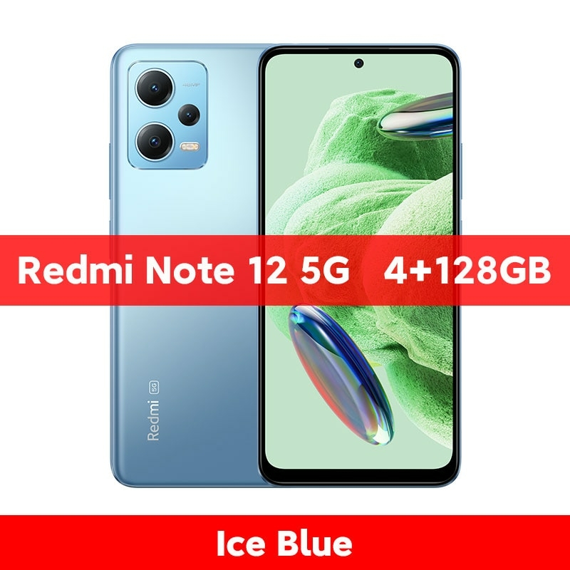 Smartphone Xiaomi Redmi Note 12 5G 128GB Cinza Tela 6.67 Câmera