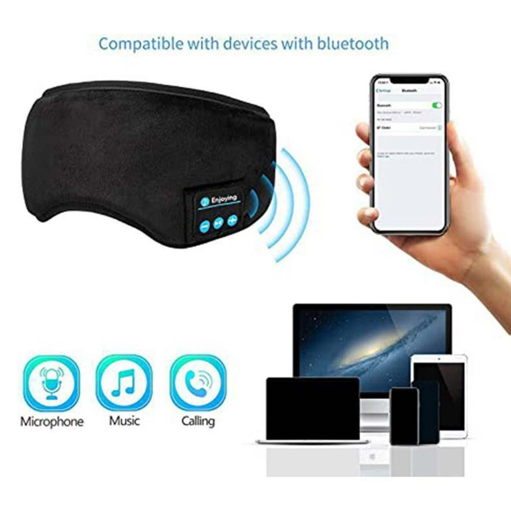 Máscara Para Dormir com Fone Bluetooth - Relax Sleeping