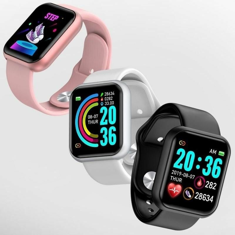 Smart Watch Y68 D20 - Relógio Inteligente - Rosa