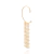 Brinco ear wrap corações rommanel folheado a ouro com zircônias