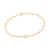Pulseira Rommanel folheada a ouro com pérolas e zircônia - tam.19 551750