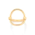 Maxi anel Rommanel folheado a ouro - comprar online