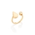 Brinco piercing de pressão gota rommanel folheado a ouro Cód. 526967