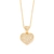 Pingente rommanel folheado a ouro coração com zircônias Branco Cód. 541515 - comprar online