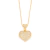 Pingente rommanel folheado a ouro coração com zircônias Branco Cód. 541515 - comprar online