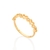 Anel skinny corações Rommanel folheado a ouro com zircônias - comprar online