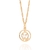 Pingente rommanel eu te amo folheado a ouro com zircônia Branco Cód. 542610 - comprar online