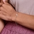 Pulseira rommanel elo cadeado com coração folheada a ouro Branco na internet