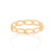 ANEL ROMMANEL CORRENTE ELOS BANHADO A OURO 18K 512841