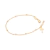 Pulseira cruz rommanel folheada a ouro - tam.19 552036