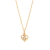 Pingente rommanel folheado a ouro coração com zircônia Branco Cód. 540751 - comprar online