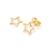 Brinco estrela Rommanel folheado a ouro - comprar online