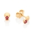 Brinco Rommanel folheado a ouro com zircônias - comprar online