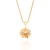 Pingente rommanel flor folheado a ouro flor com pétalas em cristais Colorido Cód. 541075 - comprar online