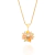 Pingente rommanel flor folheado a ouro flor com pétalas em cristais Colorido Cód. 541075 - comprar online