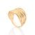 Maxi anel Rommanel folheado a ouro - comprar online