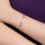 Pulseira rommanel coração fé folheada a ouro - tam.19 552022 - comprar online