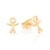 Brinco Rommanel menino palito folheado a ouro - comprar online