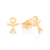 Brinco Rommanel menino palito folheado a ouro - comprar online