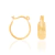 Brinco folheado a ouro argola rommanel - comprar online