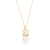 Pingente rommanel folheado a ouro com cristal e pérola sintética Branco com perola Cód. 541541 - comprar online