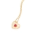 Pingente rommanel coração folheado a ouro com zircônia Rosa escuro Cód. 542441 - comprar online