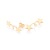 Brinco Rommanel ear cuff estrelas folheado a ouro - comprar online