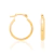 Brinco rommanel folheado a ouro formato argola - comprar online