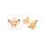 Brinco borboleta Rommanel folheado a ouro - comprar online