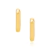 Brinco rommanel folheado a ouro meia argola - comprar online