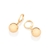 Brinco argola Rommanel folheado a ouro - comprar online