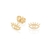 Brinco olho grego rommanel folheado a ouro Cód. 526382 - comprar online