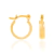 Brinco folheado a ouro argola rommanel - comprar online