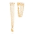 Brinco Rommanel folheado a ouro com zircônias - comprar online