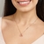 Pingente rommanel coração folheado a ouro com zircônia Rosa escuro Cód. 542441 - Rommanel loja Virtual 