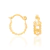 Brinco rommanel folheado a ouro formato argola - comprar online