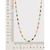 Cordão rommanel folheado a ouro com pedras coloridas - tam.50 530874 - comprar online