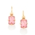 Brinco Rommanel gancho com trava folheado a ouro com cristais - comprar online