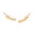 Brinco ear rommanel cuff folheado a ouro com zircônias Branco Cód. 527050